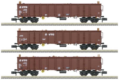 MiniTrix 18288 N 3er-Set Hochbordwagen Eanos der VTG, MHI
