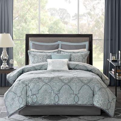Jla Home/Bed Lavine Comforter Bed Set Glacier, California King, Glacier