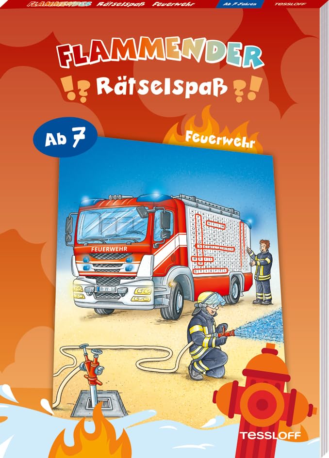 Flammender Rätselspaß. Feuerwehr: Rätseln für Kinder ab 7 Jahren (Rätsel, Spaß, Spiele) - Preis vom 19.10.2026 19:33:35 h