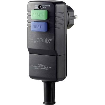 Sygonix SY-3779070 Personenschutz-Schalter 230V Schwarz IP54