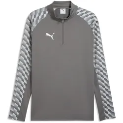 PUMA teamLIGA 26 1/4-Zip Trainings-Top Herren 13 - flat medium gray/puma white/flat light gray XXL