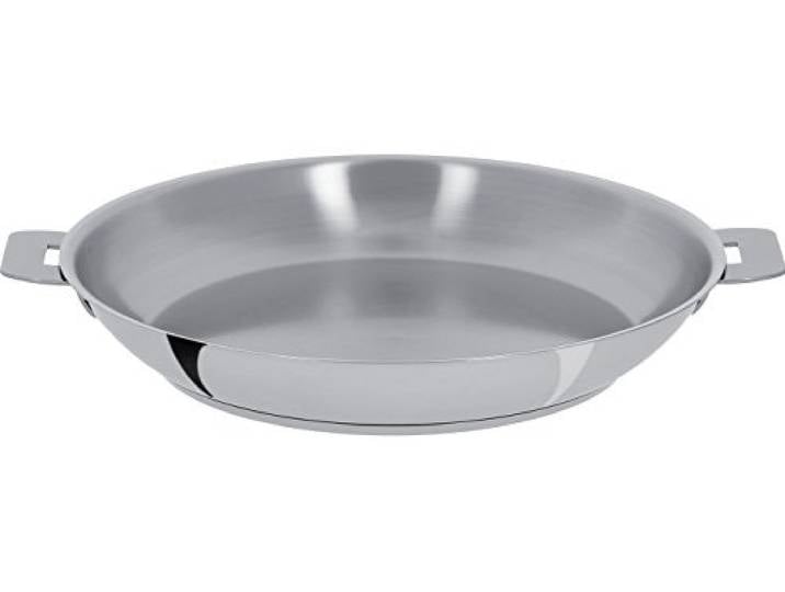 Cristel - P26Q- Poêle inox 26cm sans poignée amovible - Collection Mutine.