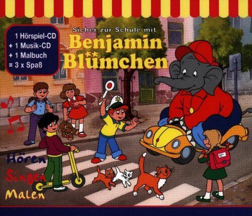 Benjamin Blümchen - Benjamin Blümchen - Sicher zur Schule (mit Malbuch) - Preis vom 08.10.2026 07:26:42 h