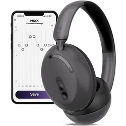Mixx StreamQ D3 Over Ear ANC Wireless Kopfhörer (ANC, 40 h, Kabellos), Kopfhörer, Schwarz