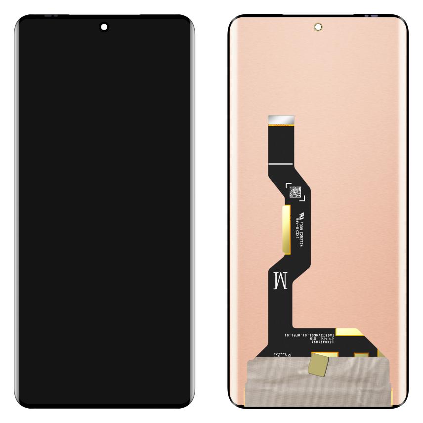 MP Display Unit fur Edge 50 / Edge 50 Pro, w/o Frame, Aftermarket, Black (Display, Motorola Edge 50, Motorola Edge 50 Pro) (65280300)
