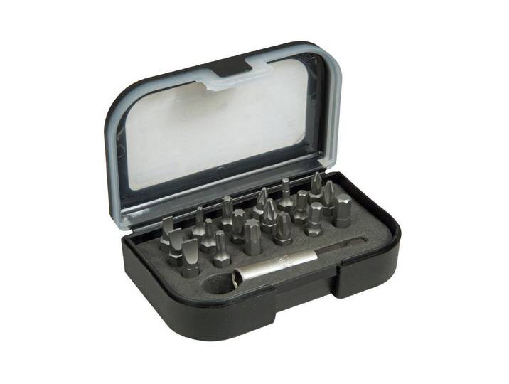 Bit-Set STANLEY, grau (grau, schwarz), Stahl, Bits, Bit-Set