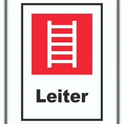 HB-Druck Leiter Schild A4 (210x297mm)