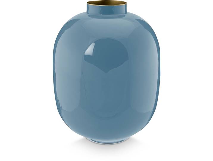 Pip Studio - Vaas - Blauw - Metaal - 25x32cm