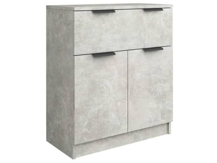 Makastle Sideboard Betongrau 60x30x70 cm aus Holzwerkstoff mit Schublade und 2 Türen