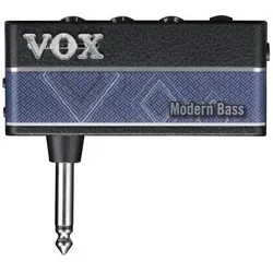 Vox-Amps Vox Kopfhörer-Verstärker für Bassgitarre amPlug 3 Modern Bass mit Tasche, Kopfhörerverstärker, Schwarz
