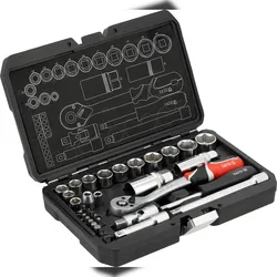 Yato Werkzeugset 1/4" & 3/8" 34-teilig