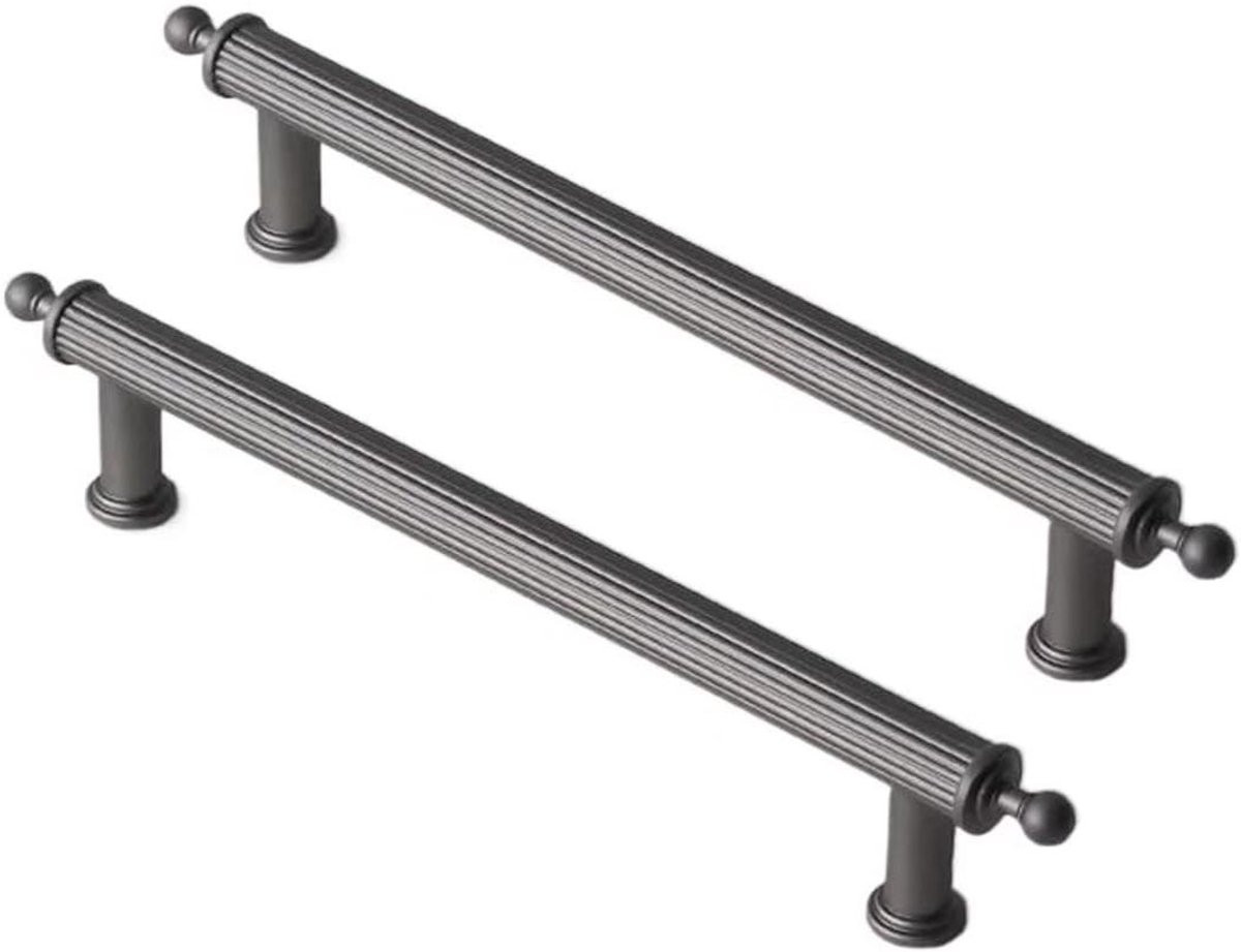 Keukenkast Handgrepen - Lade Trekkers - Grijs - Zinklegering - Gatafstand 128mm