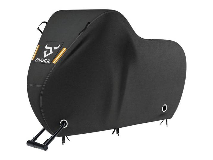 Fahrradabdeckung für 1-2 Fahrräder 210 x 110 x 76 cm Wasserdicht Outdoor, Schwarz, 76x110x210 cm, Freizeit & Co, Sport & Fitness, Fahrräder, Fahrradzubehör