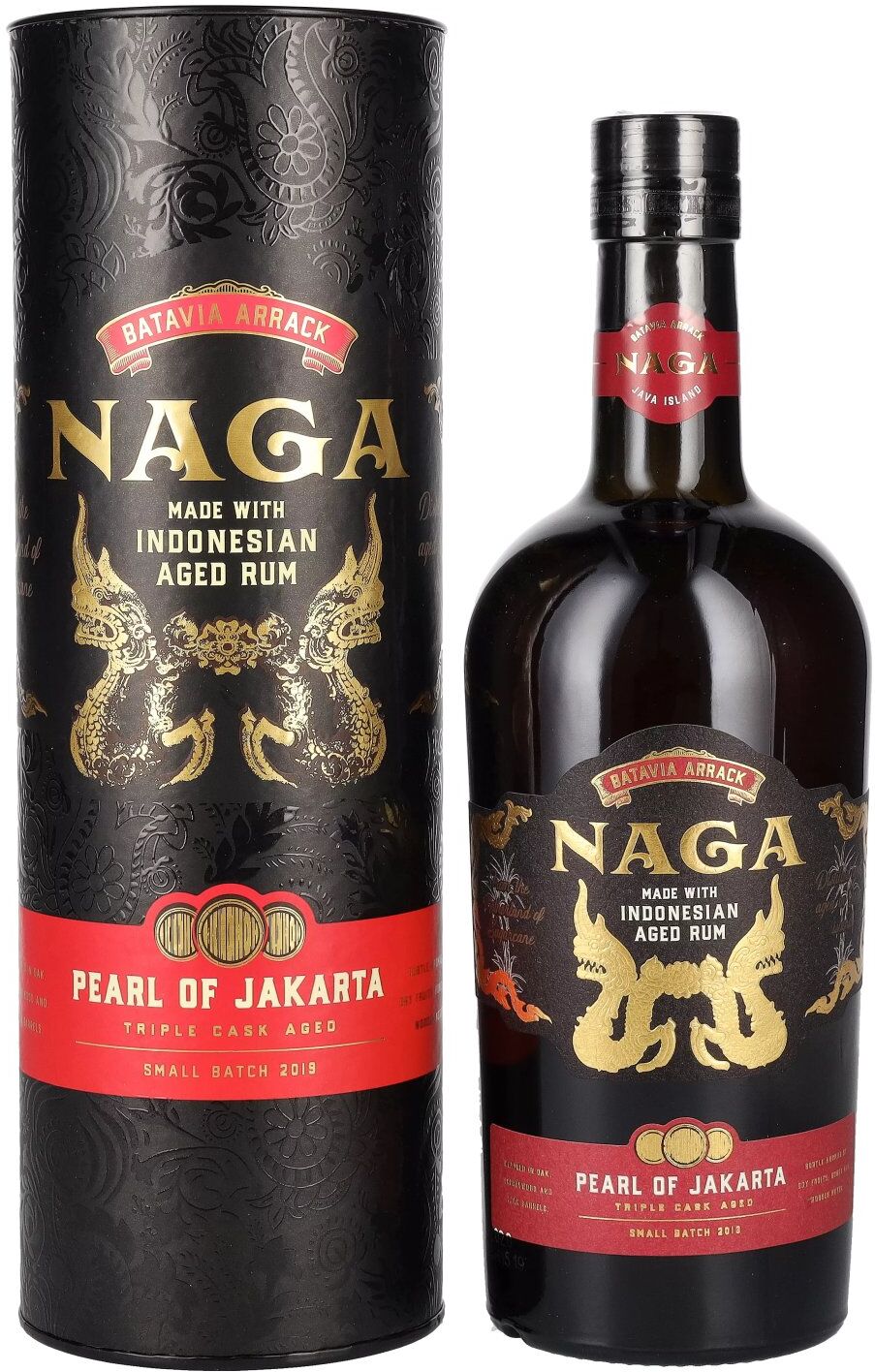 Naga Rum Naga Pearl of Jakarta Triple Cask Aged Small Batch 2019 42,7% Vol. 0,7l in Geschenkbox