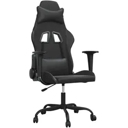 vidaXL Gaburas (Ohne Fussablage), Gaming Stuhl, Schwarz