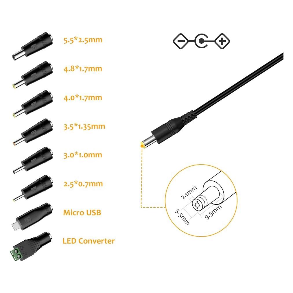 Odroid 8-connector universal power adapter (C4 / HC2 / N2 / N2PLUS / N2L / C1+ / C0 / C2 / M1) (LT945209)