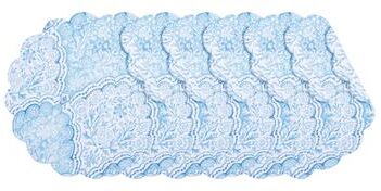 C&F Home Chinoiserie Coast Round Quilted Placemat Set 6