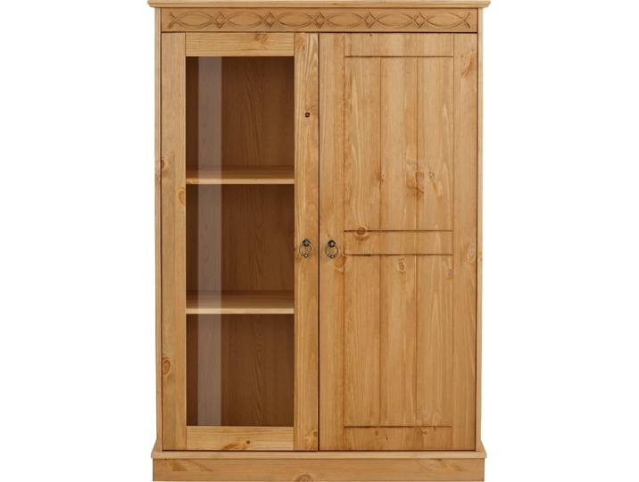 OTTO home Indra Vitrine, Breite 85 cm, aus massiver Kiefer