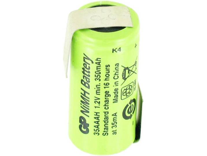GP GP35AAAH oplaadbare batterij NiMH maat 1/2AAA met Z-vormige soldeerlip, maar vergelijkbare levering