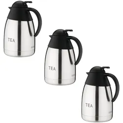 Gastronoble Thermoskanne Olympia 1,5L TEA | Edelstahl und Polypropylen | 3 Kannen