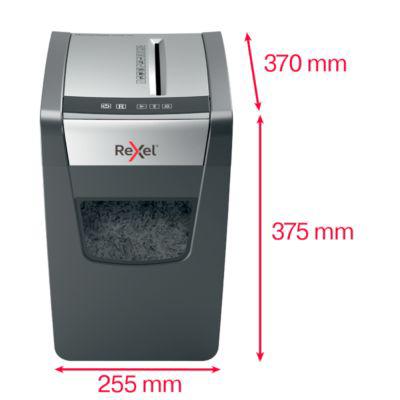 Aktenvernichter Rexel Momentum X312-SL, Sicherheitsstufe P3, Partikelschnitt 5 x 42 mm, bis 23 l, Kunststoff & Metall, schwarz