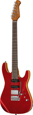 Harley Benton Fusion-IV HSS RW RM Red Metallic Hochglanz