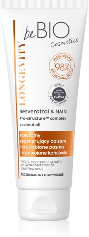beBIO Longevity soin capillaire sans rinçage anti-pointes fourchues 75 ml