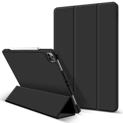 Lobwerk Smart Cover für Apple iPad Air 4 2020/2022 (4th Generation) Ipad Pro 11 2020 (4th Generation) Case Schutz Hülle Stand Etui Tasche Schwarz