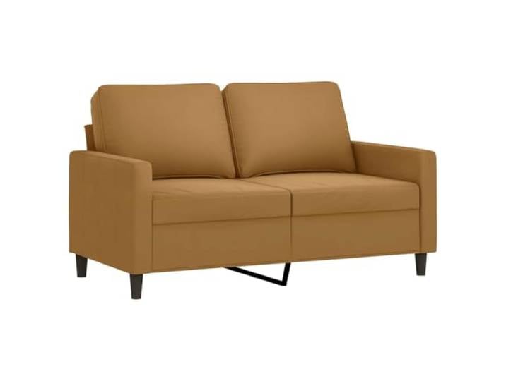 KTHLBRH 2-teiliges Sofa-Set aus braunem Samt mit Kissen 2-Sitzer-Sofa, 138 cm, 3-Sitzer-Sofa, 198 cm, Rahmen aus Metall, Schaumstoff