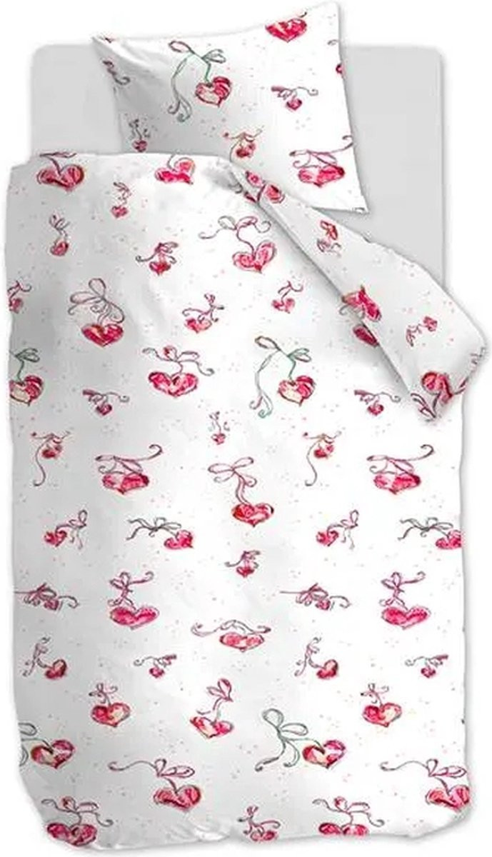 Beddinghouse Kids Love it dekbedovertrek eenpersoons roze 120 x 150 cm