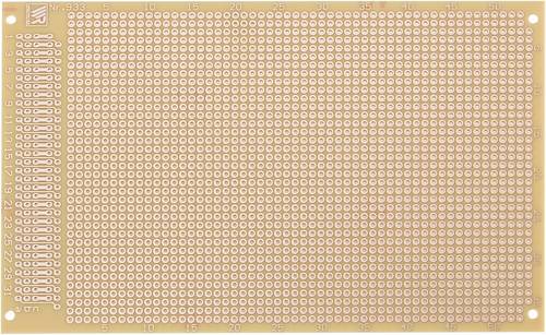 Rademacher WR-Typ 933 Prüfungsplatine nach IHK-Richtlinie Hartpapier (L x B) 16mm x 10mm 35µm Rastermaß 2.54mm Inhalt 1St.