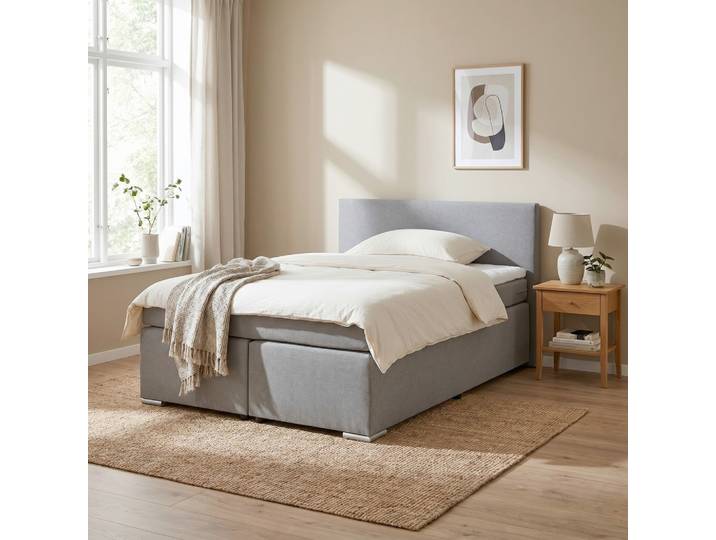 Boxspringbett Mira 2 Grau ca. 160x200cm