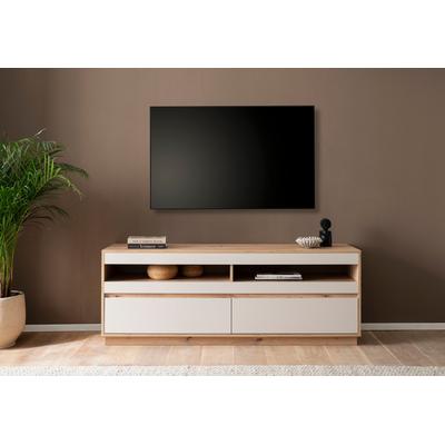Lowboard HOME AFFAIRE "Sonora, moderner TV-Unterschrank, Kommode in Eiche Artisan, TV-Schrank", beige (kaschmir, eiche artisan), B:162cm H:60cm T:45cm, Sideboards, Lowboard, filigrane Rahmenoptik, ausreichend Stauraum, vielseitig einsetzbar