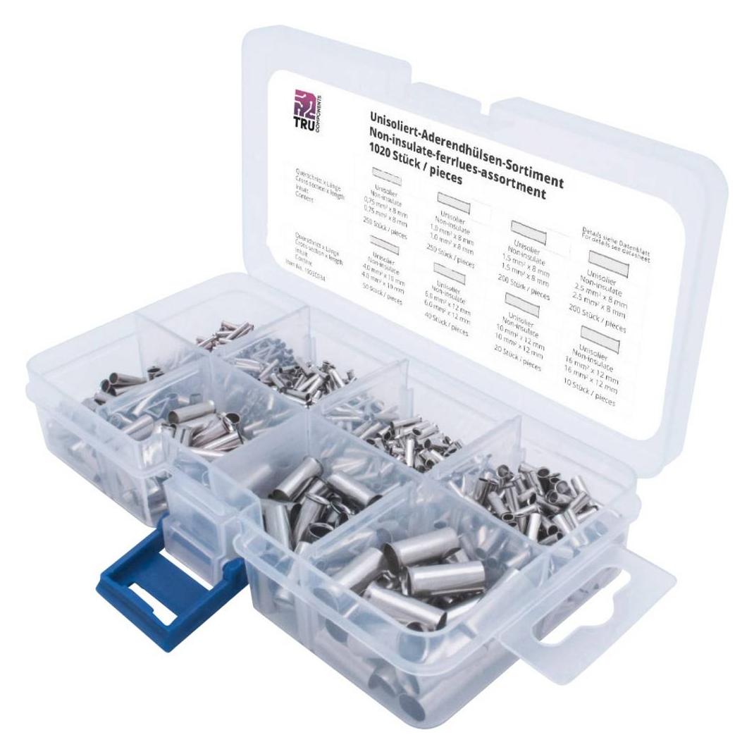 Tru Components Aderendhülsen-Set, unisoliert 1020 teilig (T1903C034)