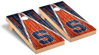 Skip's Garage Syracuse Orange Triangle Cornhole Board Set