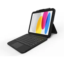 Zagg KB TghKs iPad 10thGen Bl Ger B2B BB - Touchpad - QWERTZ (DE), Tablet Tastatur, Schwarz