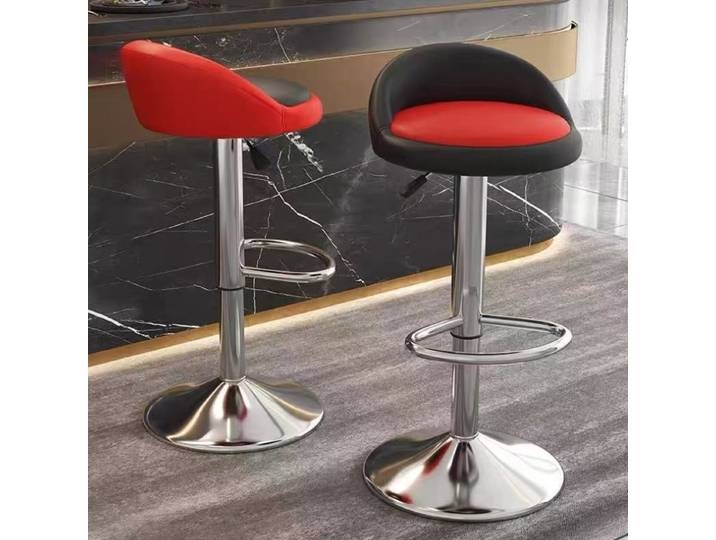 Chaises de bar de style professionnel, Tabourets de bar confortables, Tabourets réglables en hauteur, Tabourets pivotants avec dossier, Chaises, Tabourets de réception, Tabourets de caisse, Tabourets