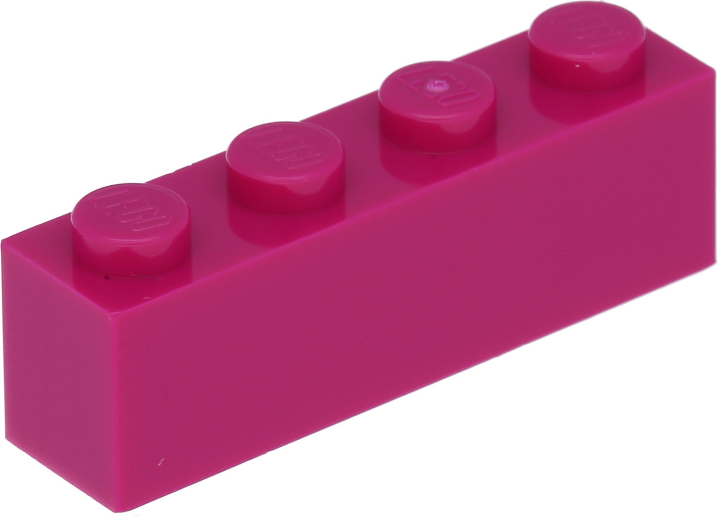 Lego 100 stuks basisstenen 1x4 magenta
