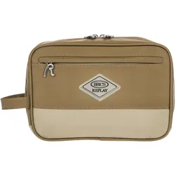 Brics Replay Sand Woo Kulturbeutel 25 cm, Necessaire, Beige