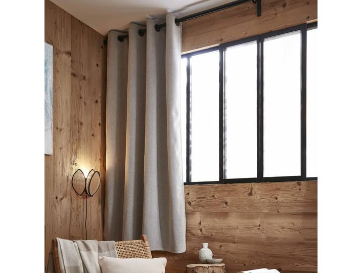 Rideau occultant polaire polyester pampa 140x180 cm