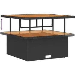 vidaXL, Gartentisch + Balkontisch, Patarella (2 hocker) (100 x 100 x 79 cm)
