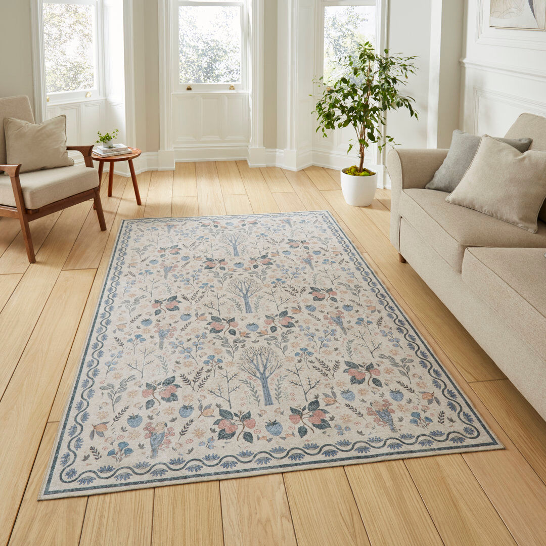 Astoria Grand Vintage Look Area Rug Beige Runner 61 x 230 cm
