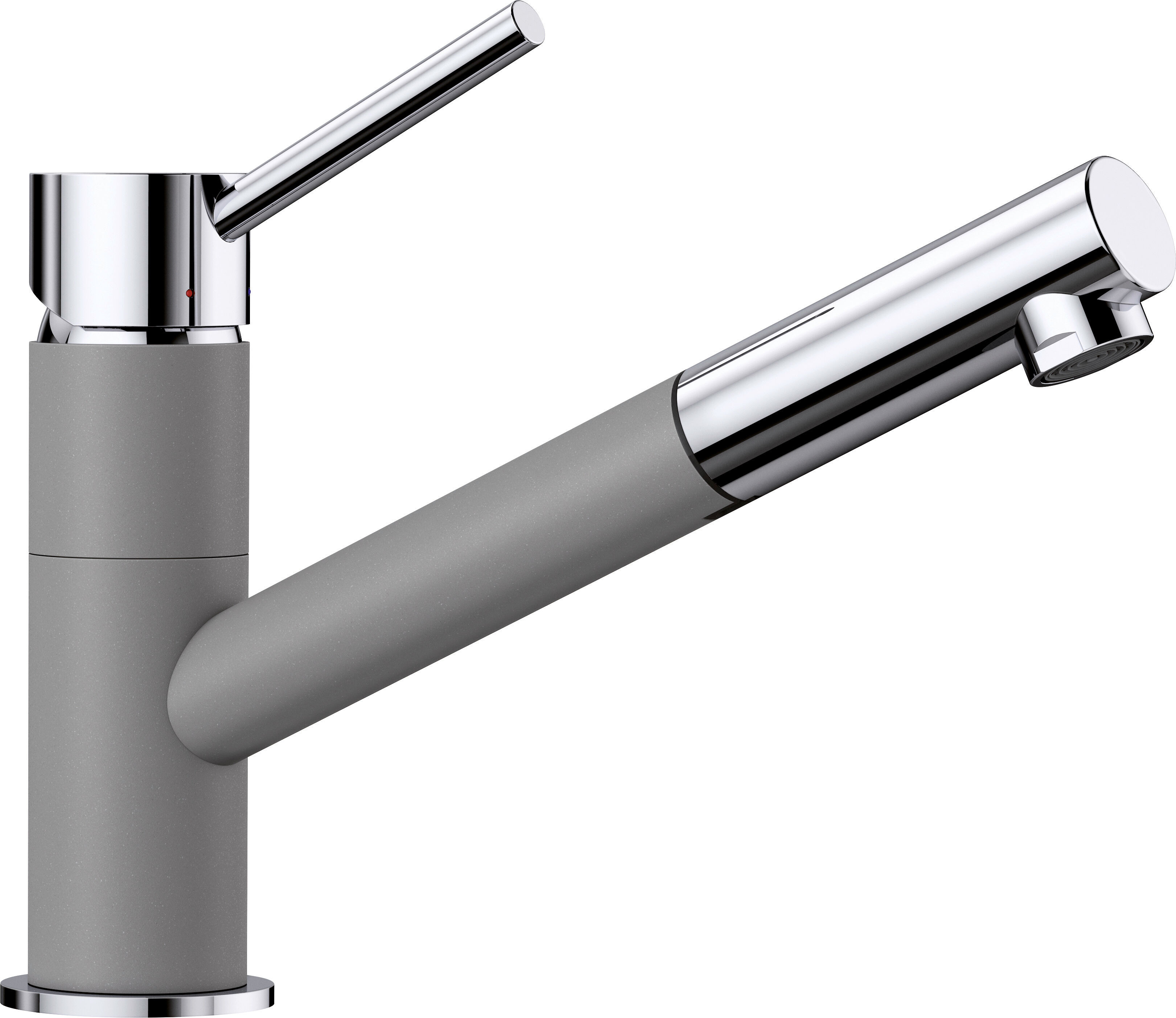 Blanco robinet de cuisine 525039 extensible, look SILGRANIT alumetallic
