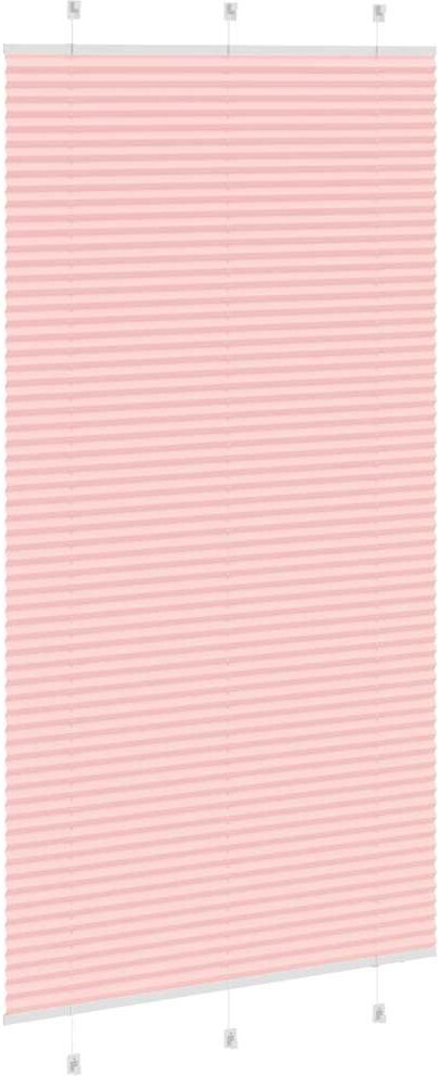 vidaXL Store plissé rose 105x200 cm largeur du tissu 104,4cm polyester