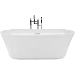 BADEWANNE FREISTEHEND 80x170x59 cm weiß Ovalle