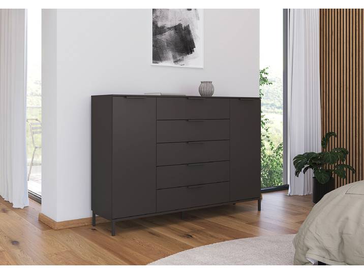 Buffet Flipp avec structure - 111 cm 160cm Gris/Gris