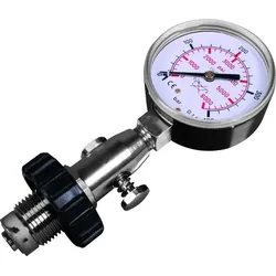 Flaschenprüfmanometer bis 300 Bar mit Druckentlastung