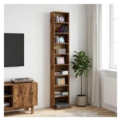 vidaXL Indoor CD Schrank (CDs), CD- & Schallplatten Aufbewahrung, Braun