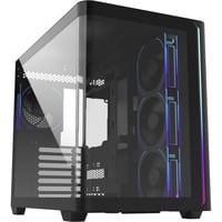 M580 Plus, Tower-Gehäuse schwarz, Tempered Glass