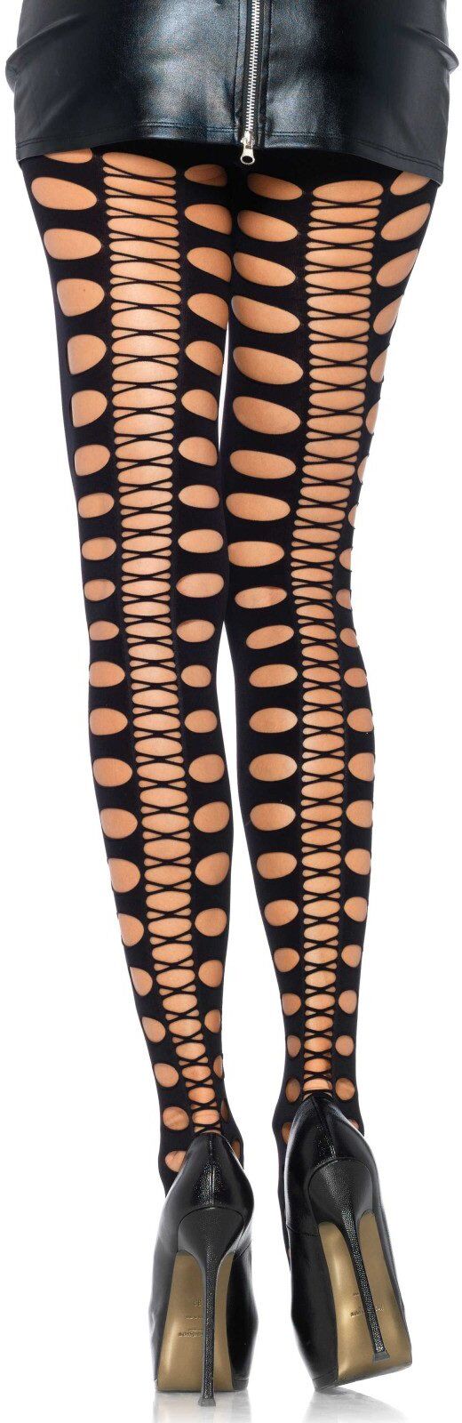Leg Avenue Collant opaque avec motifs réversibles 9967